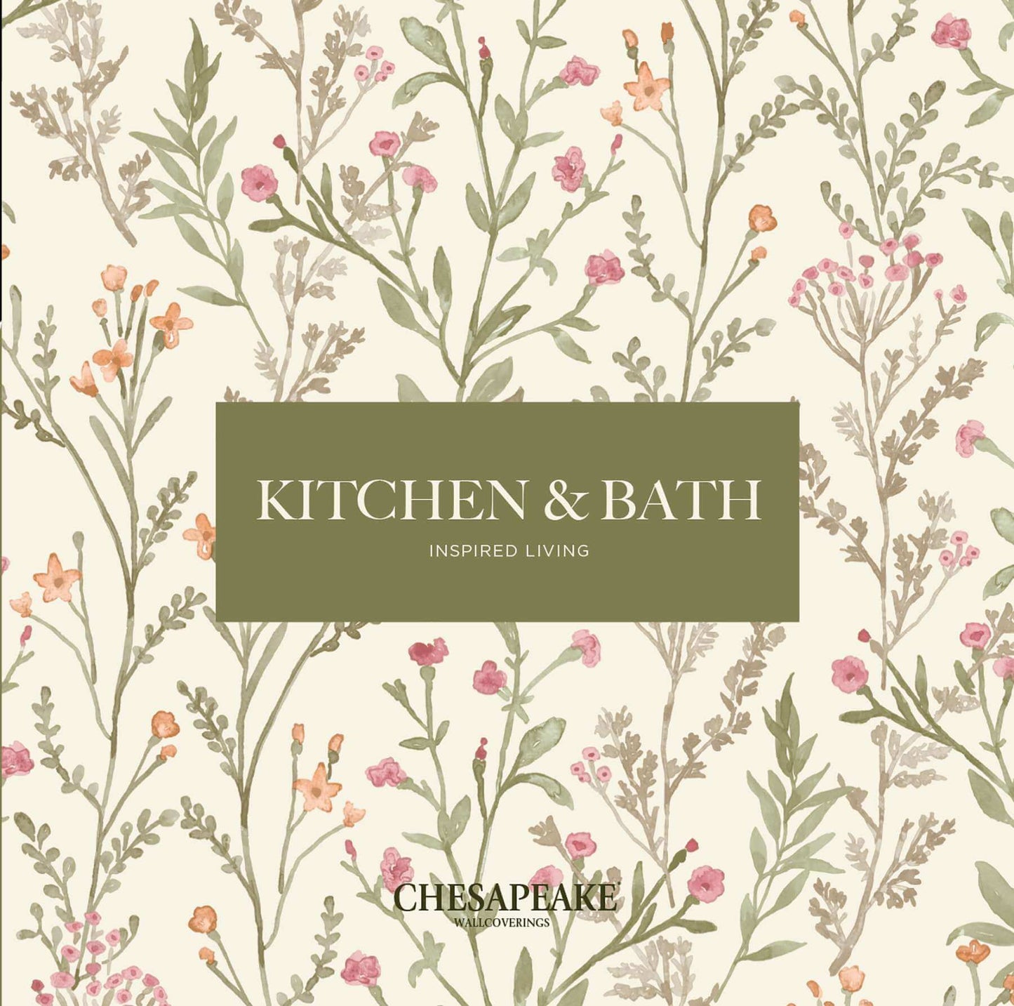 Chesapeake Kitchen & Bath Elijah Wallpaper Sample - Wheat