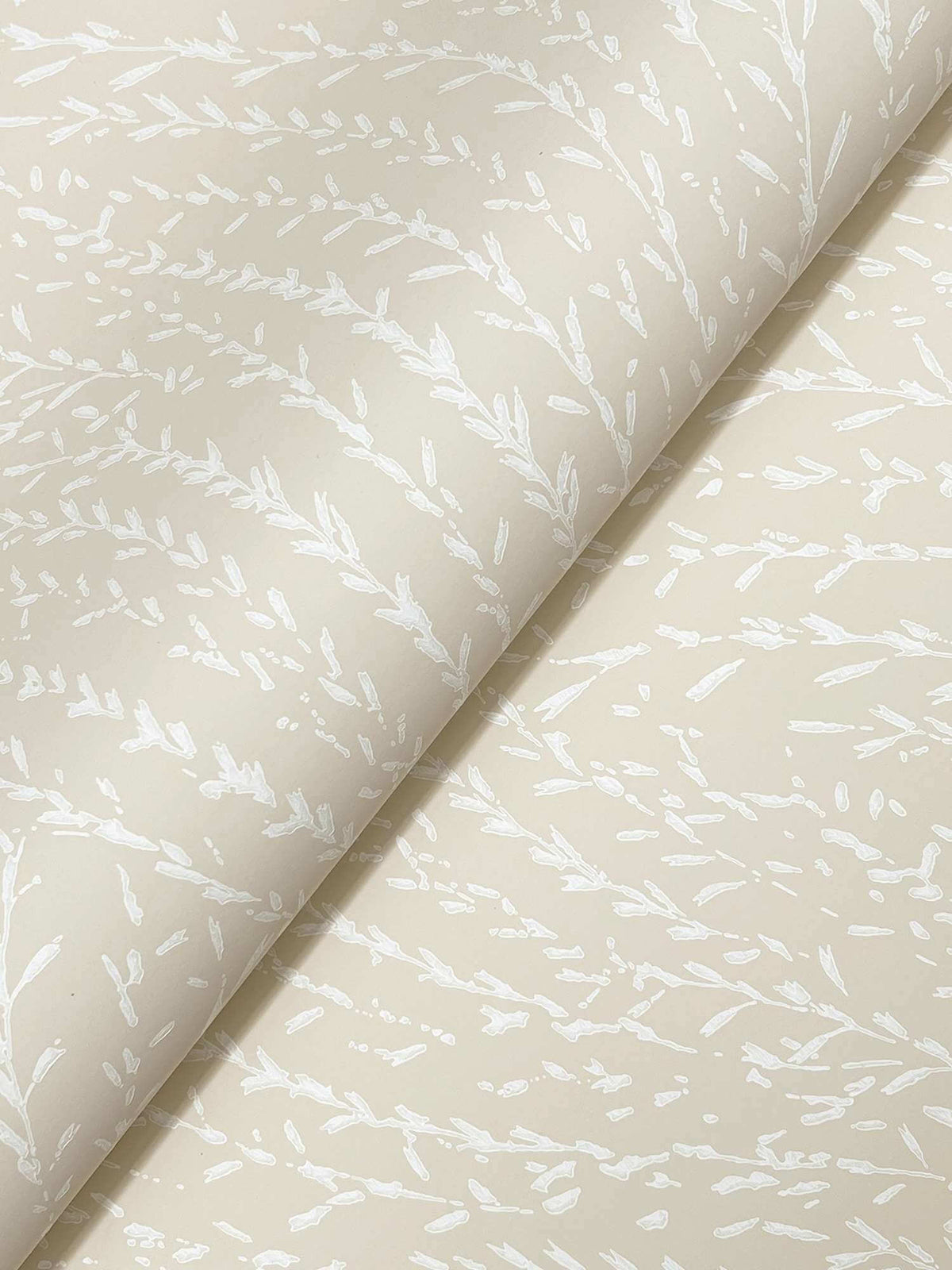 Antonina Vella Layered Luxe Willow Song Wallpaper Sample - Wheat