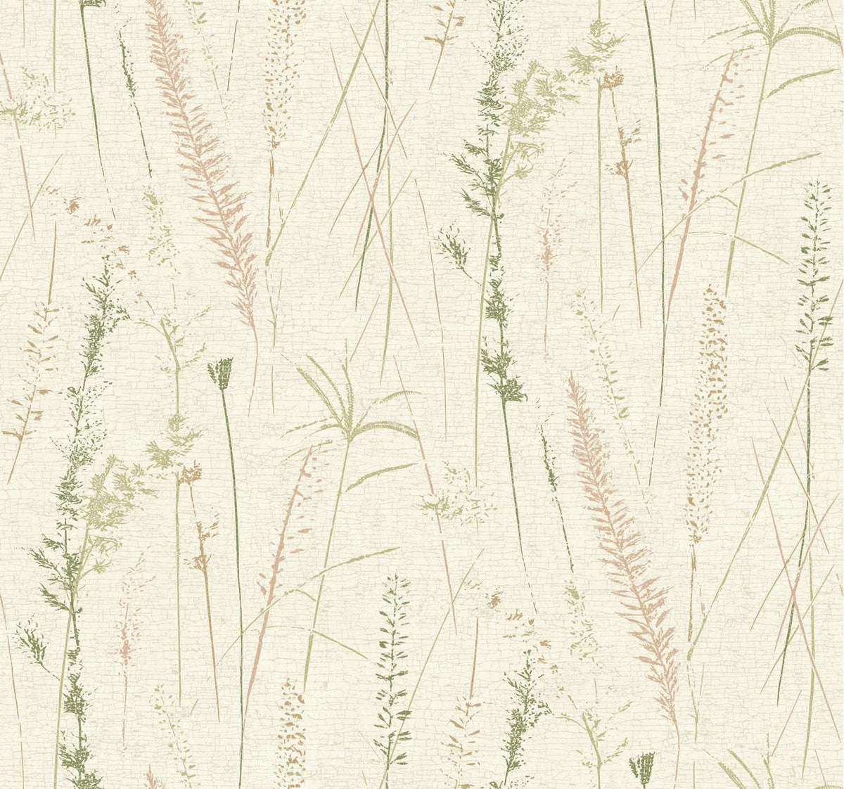 Antonina Vella Layered Luxe Meadow Splendor Wallpaper - Salmon