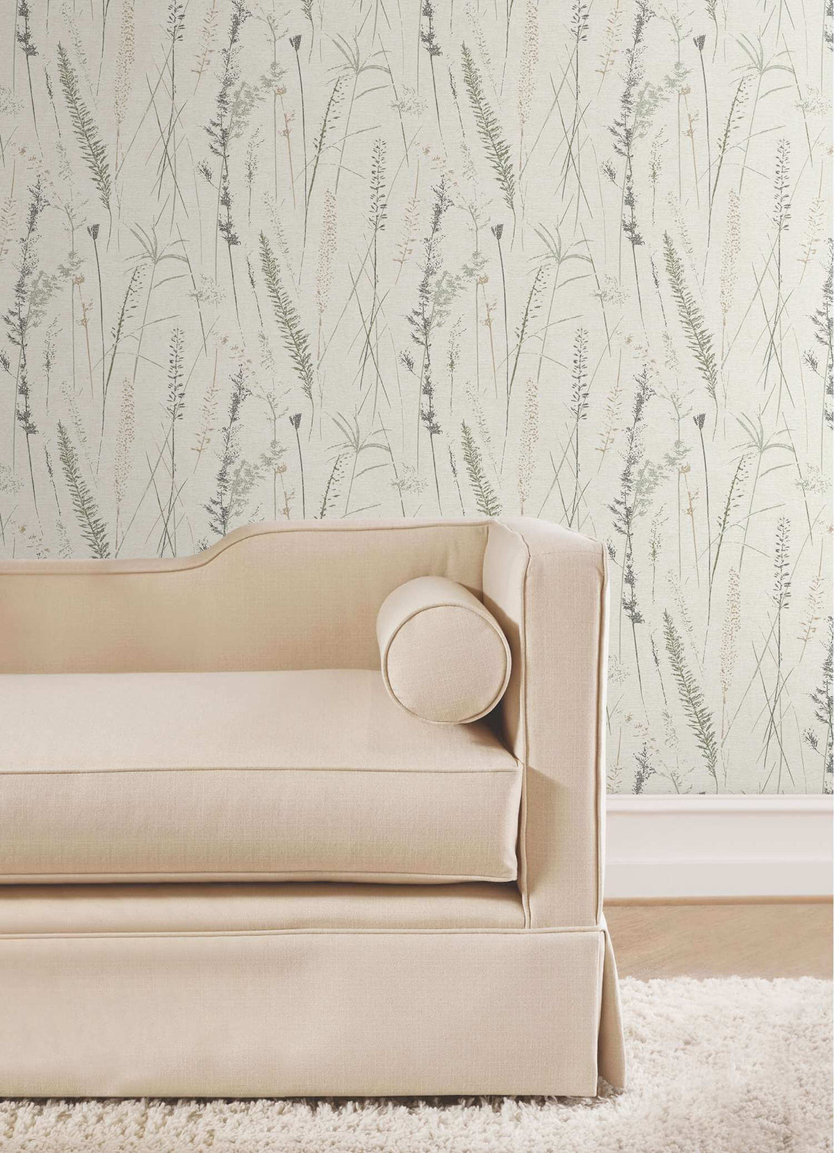 Antonina Vella Layered Luxe Meadow Splendor Wallpaper - Charcoal
