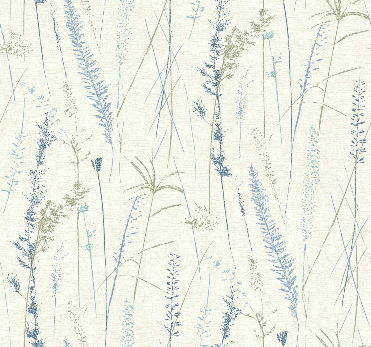 Antonina Vella Layered Luxe Meadow Splendor Wallpaper - Blue