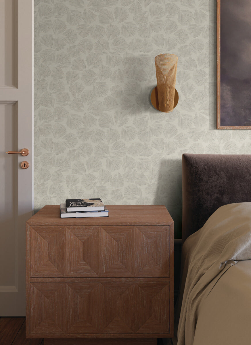 Lemieux et Cie Signature Elora Leaf Wallpaper - Taupe