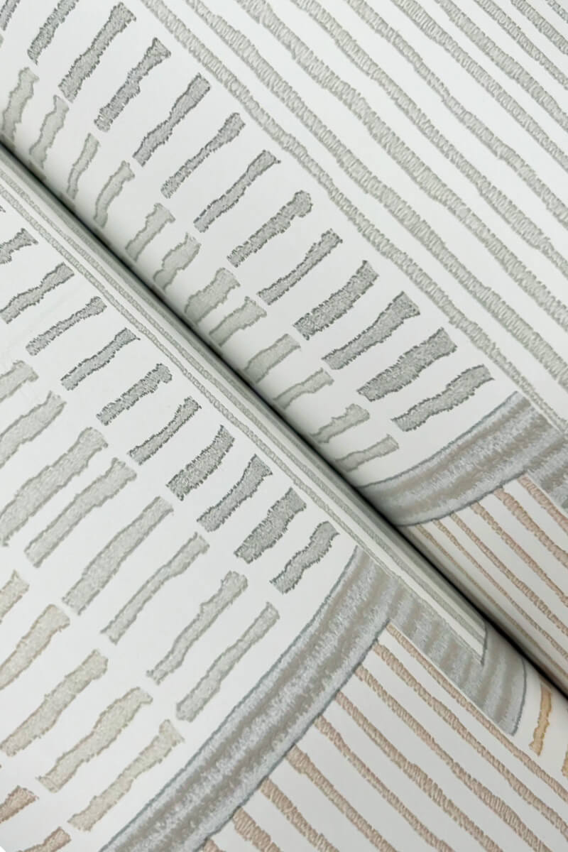 Lemieux et Cie Signature La Broderie Wallpaper - Grey