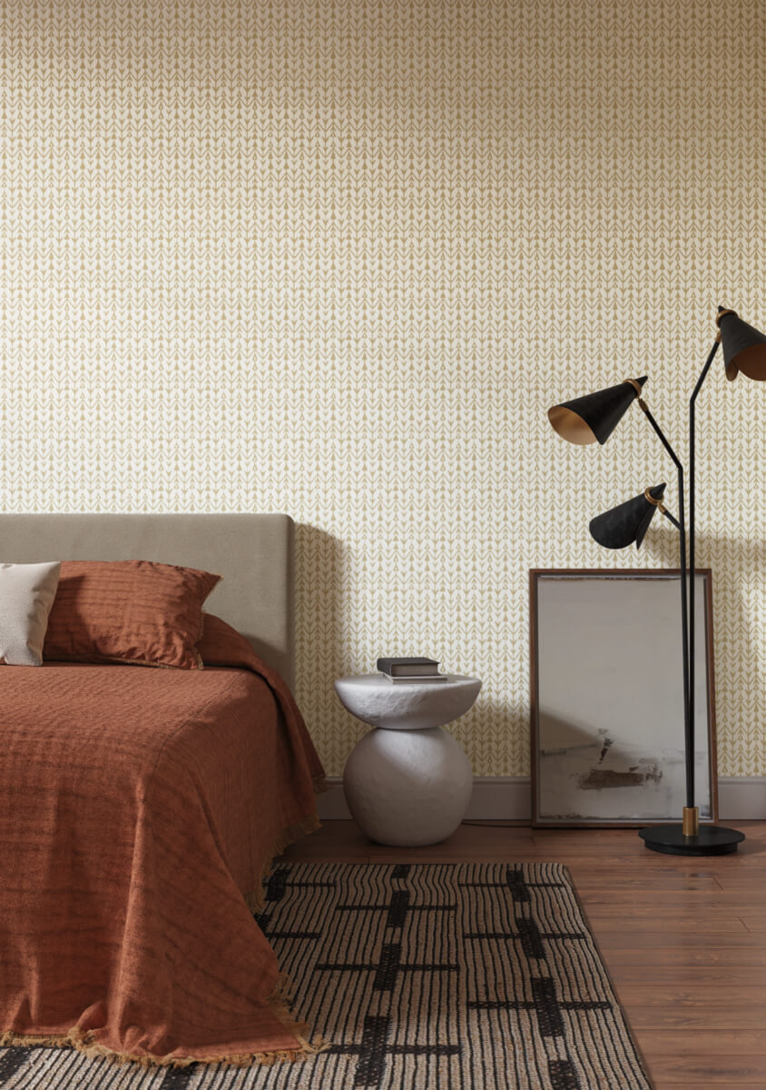 Lemieux et Cie Signature Martigue Stripe Wallpaper - Ochre