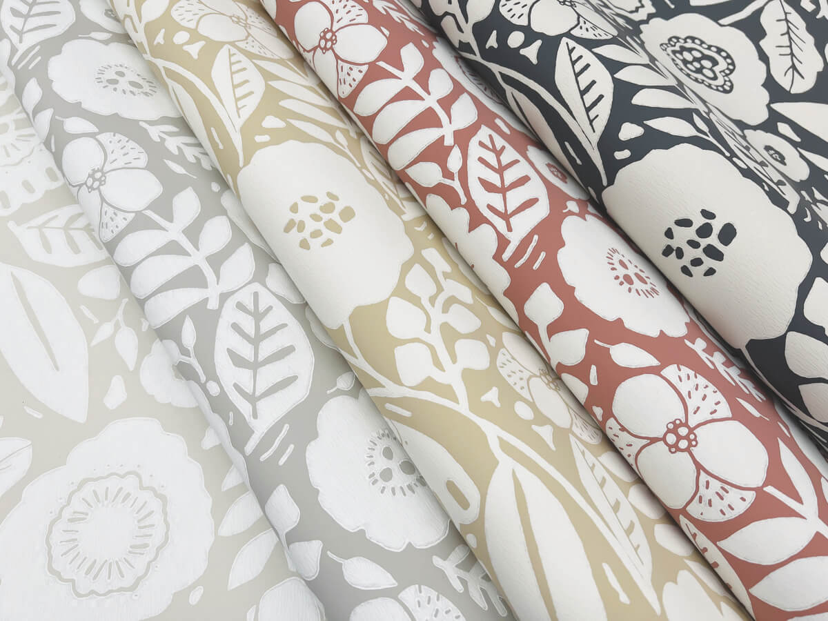 Lemieux et Cie Signature Camille Blossom Wallpaper - Ochre