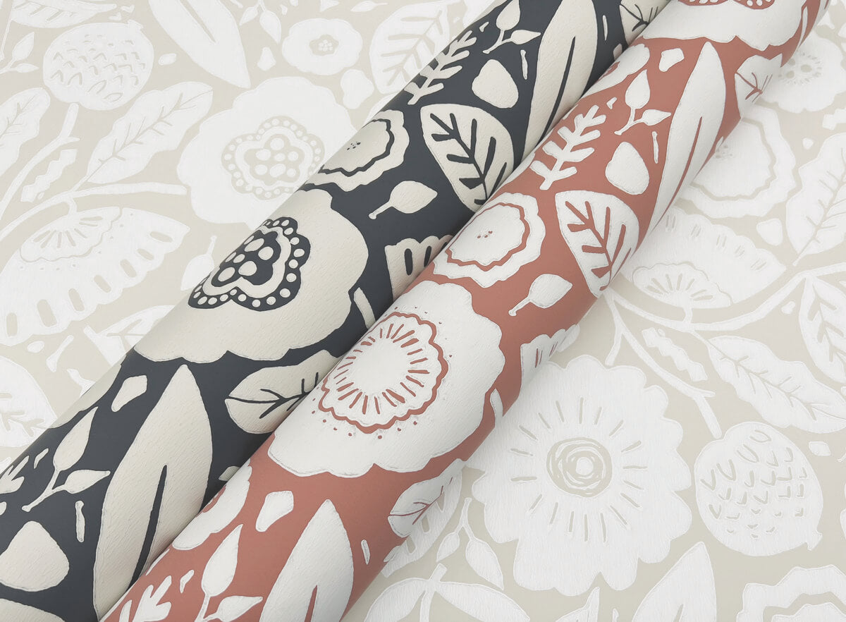 Lemieux et Cie Signature Camille Blossom Wallpaper Sample - Vintage Rose