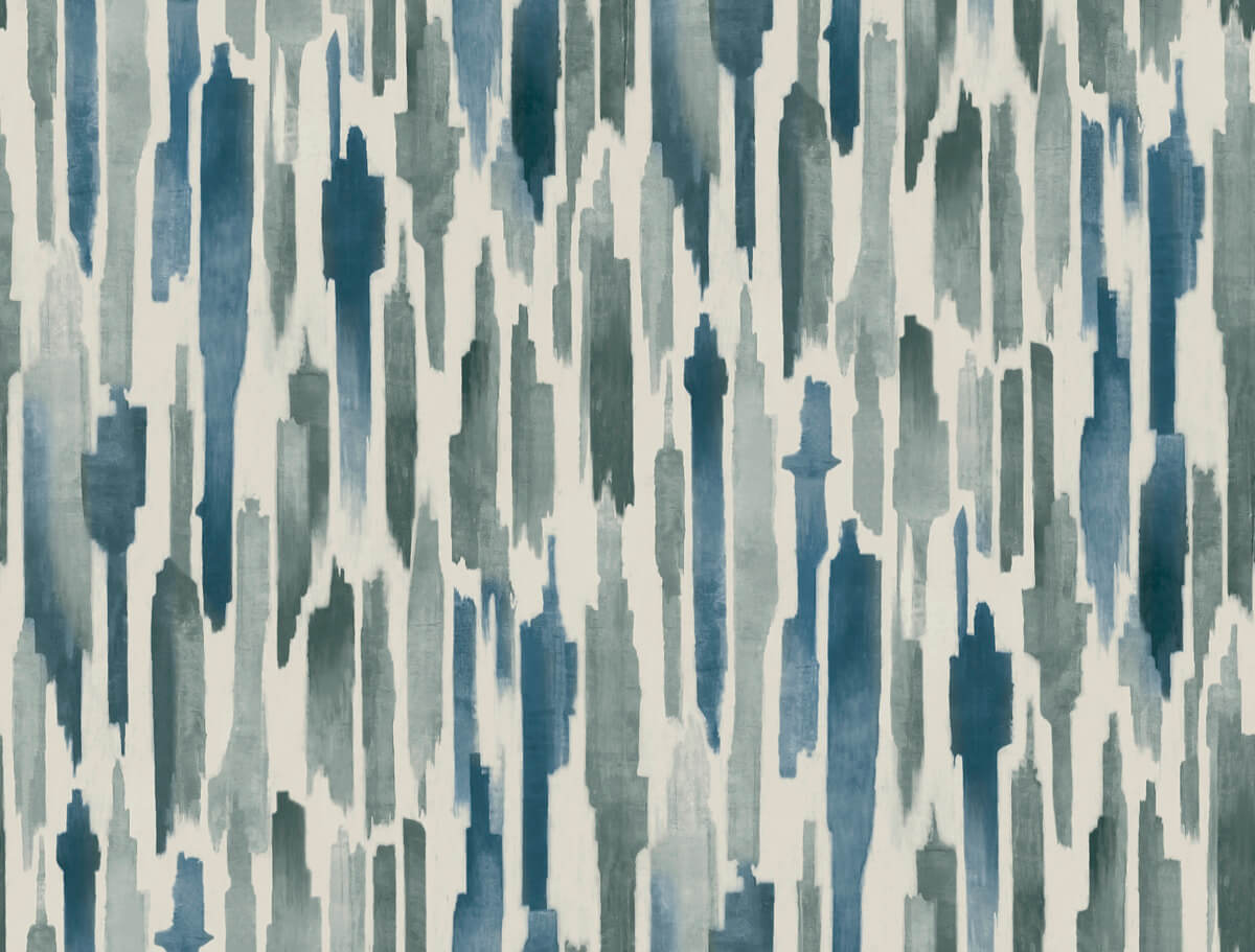 Lemieux et Cie Signature Pluie Wallpaper Sample - Ocean
