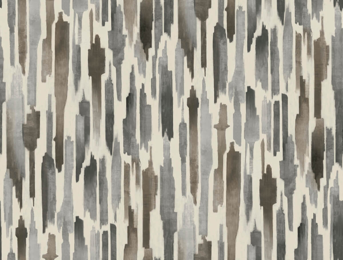 Lemieux et Cie Signature Pluie Wallpaper Sample - Charcoal