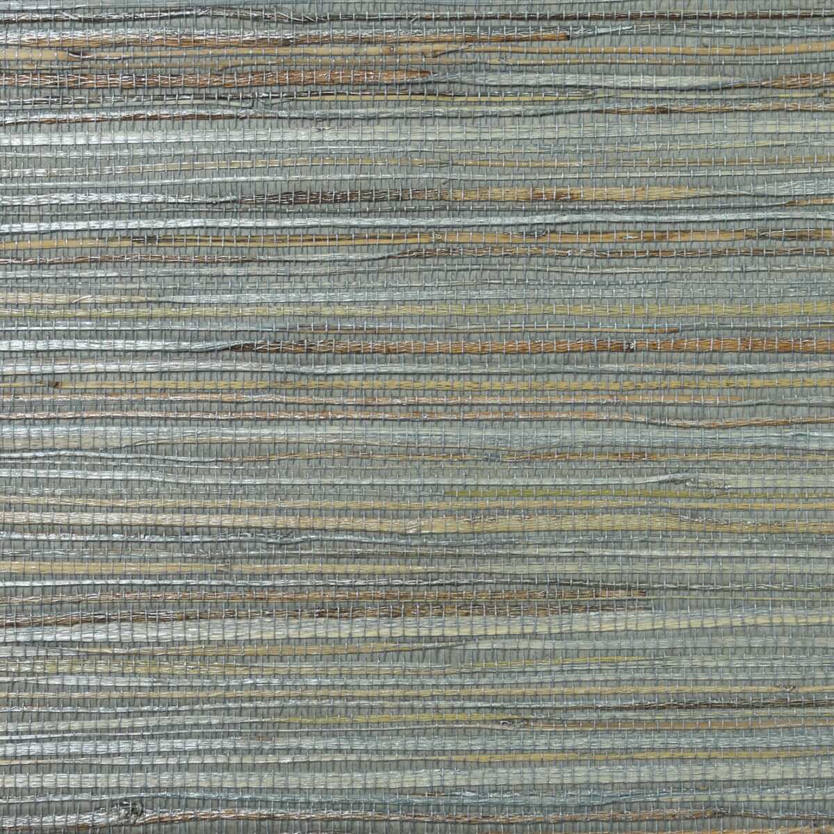 Lillian August Natural Textured Wallcoverings Jute - Coir & Metallic Graphite