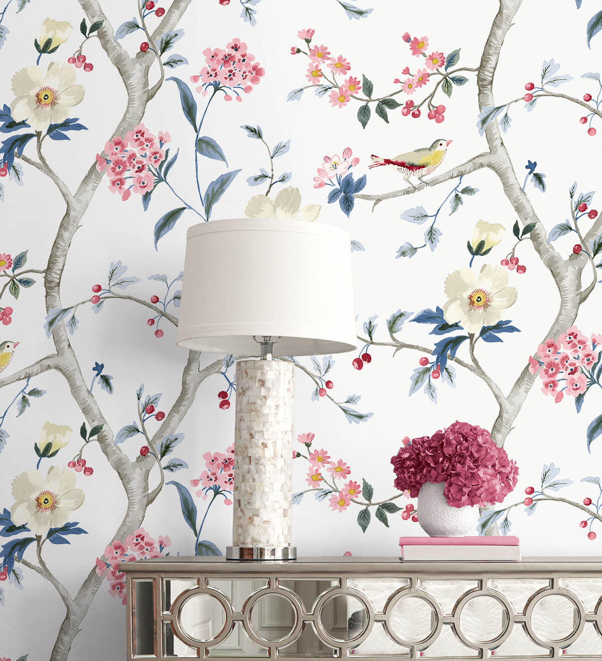 Lillian August Coastal Haven Sparrow Haven - Riviera Blue & Berry