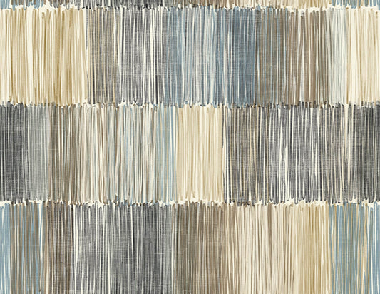 Lillian August Coastal Haven Arielle Abstract Stripe Wallpaper - Cabana