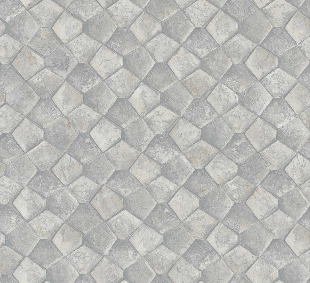 Antonina Vella Opulent Accents Waterford Wallpaper Sample - Grey