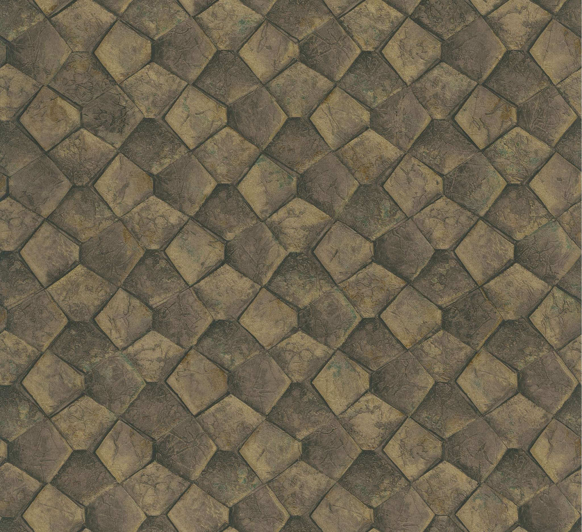 Antonina Vella Opulent Accents Waterford Wallpaper Sample - Gold