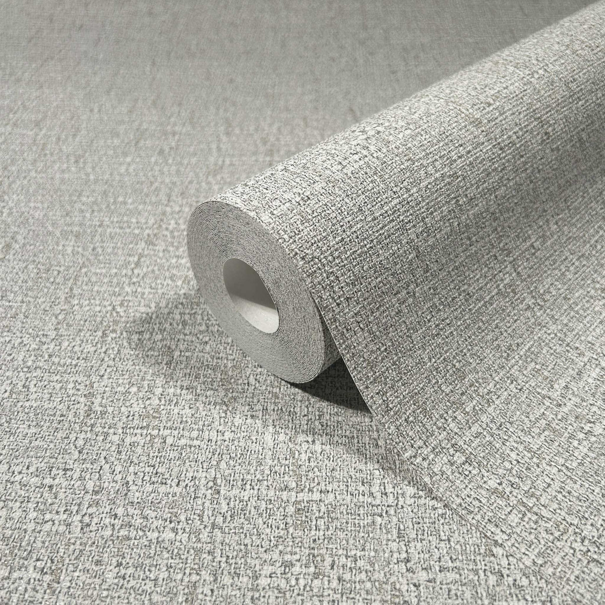 Antonina Vella Opulent Accents Highland Tweed Wallpaper - Grey