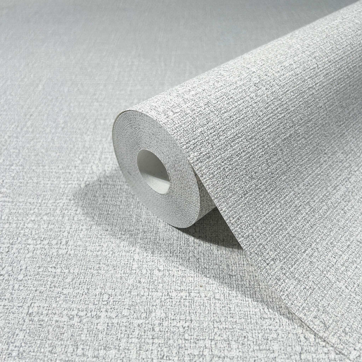 Antonina Vella Opulent Accents Highland Tweed Wallpaper Sample - Light Grey
