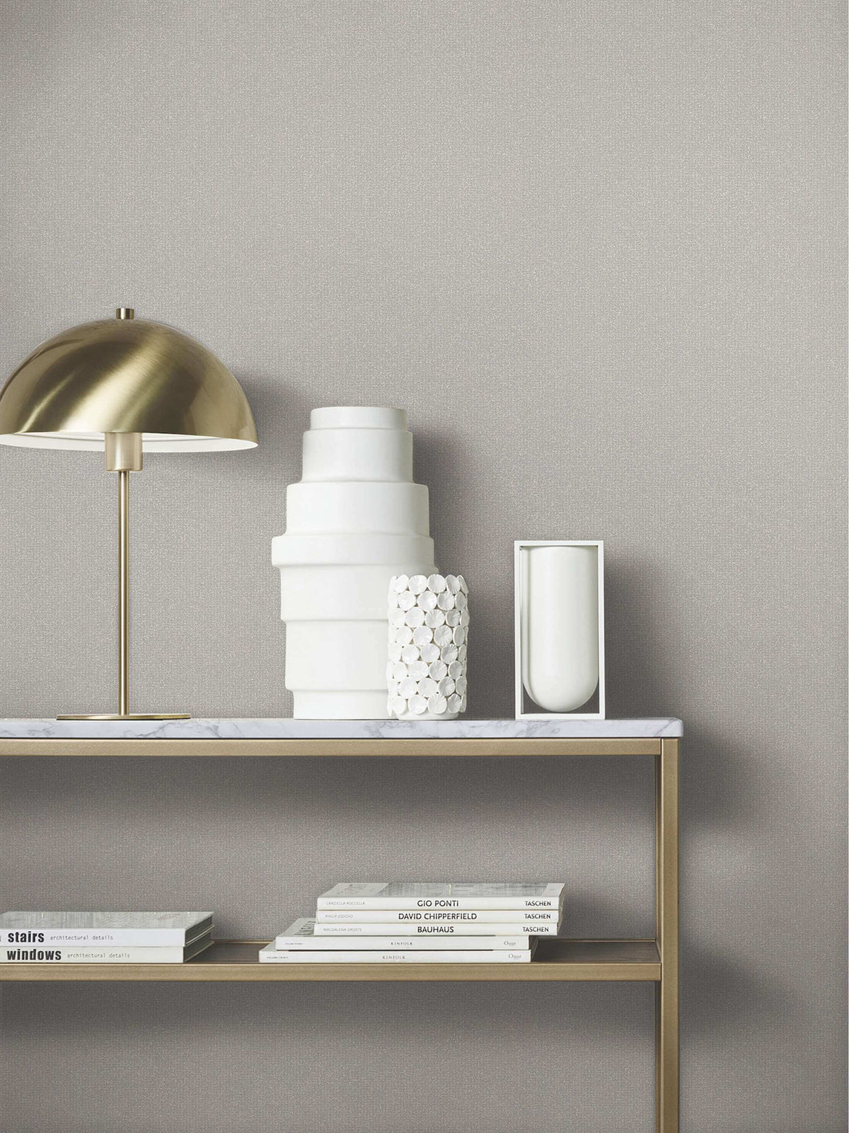 Antonina Vella Opulent Accents Glistening Quartz Wallpaper - Silver