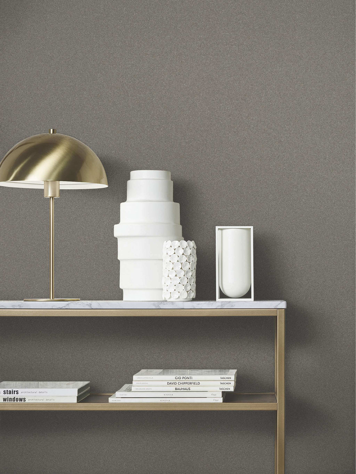 Antonina Vella Opulent Accents Glistening Quartz Wallpaper Sample - Pewter