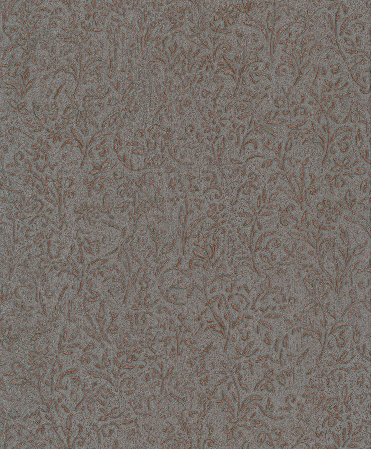 Antonina Vella Opulent Accents Sculpted Floral Wallpaper - Copper