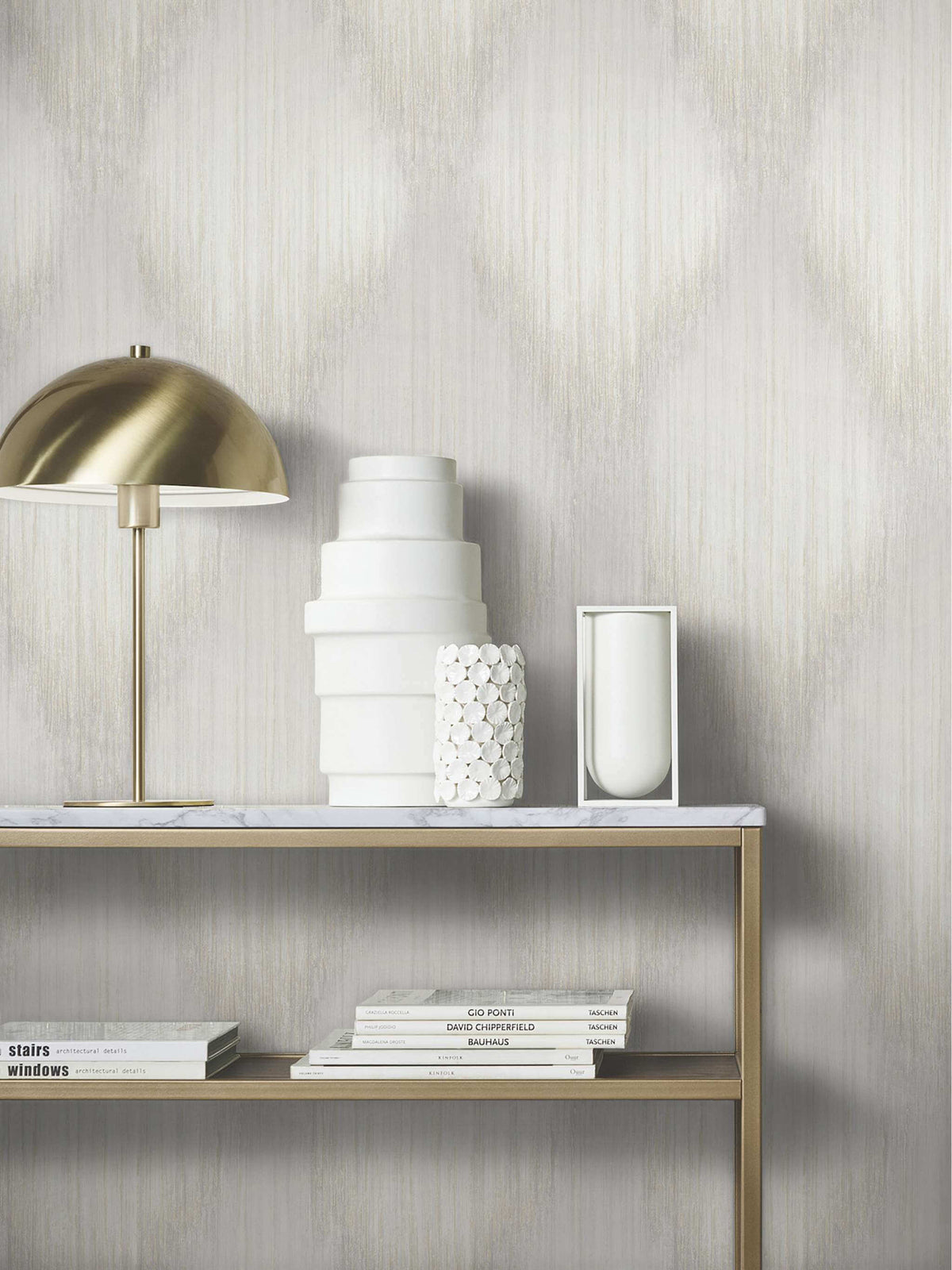 Antonina Vella Opulent Accents Starfall Wallpaper Sample - Dove