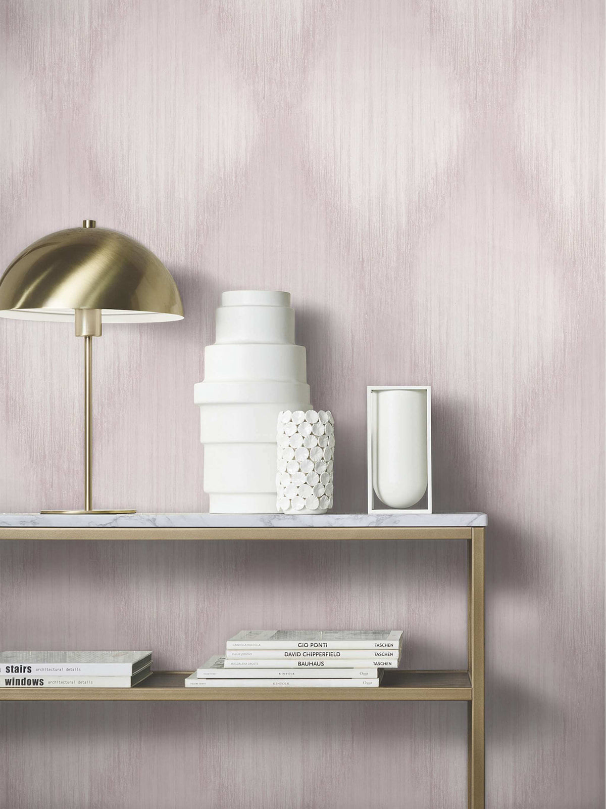Antonina Vella Opulent Accents Starfall Wallpaper Sample - Mauve
