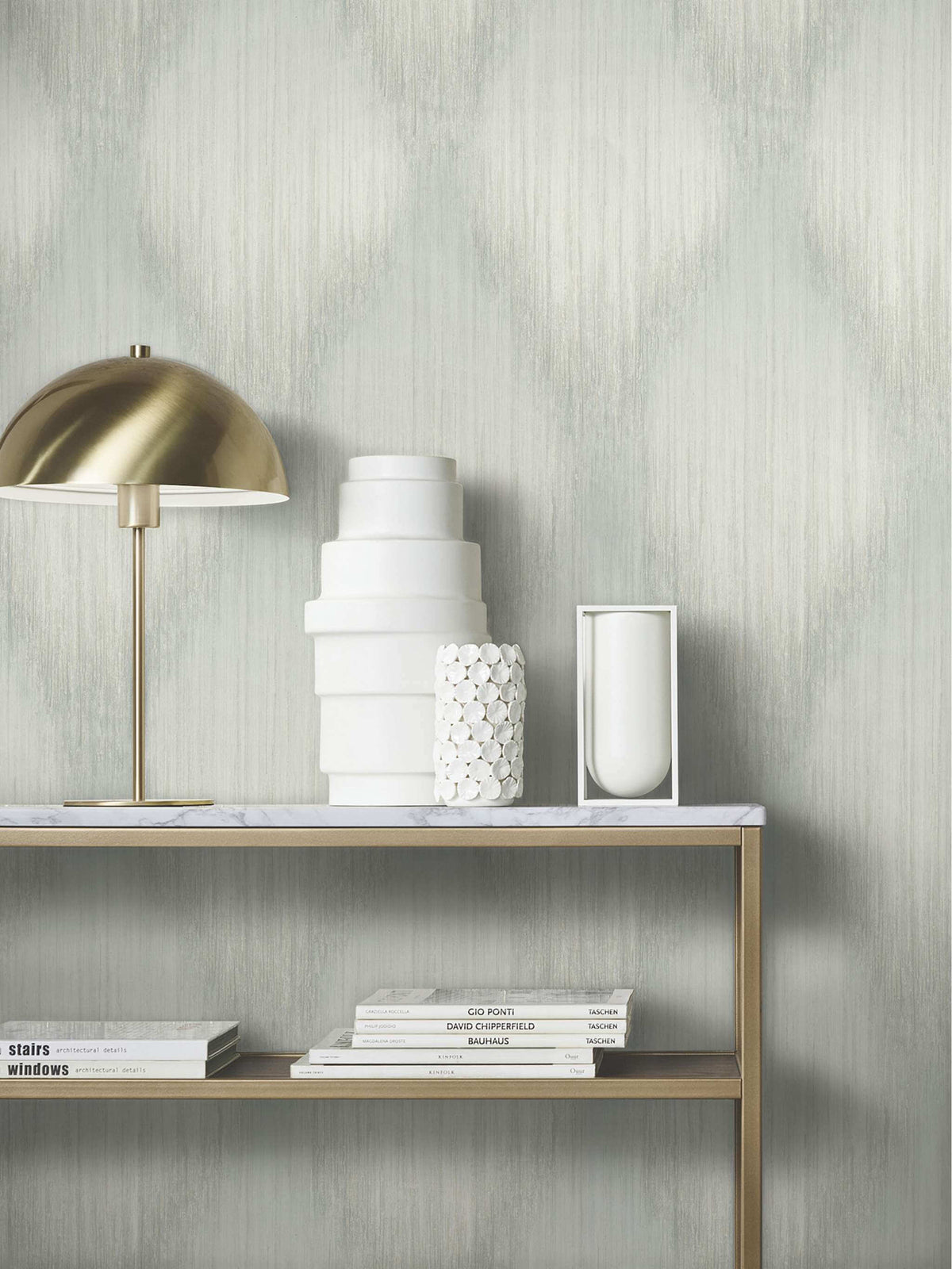 Antonina Vella Opulent Accents Starfall Wallpaper Sample - Sage