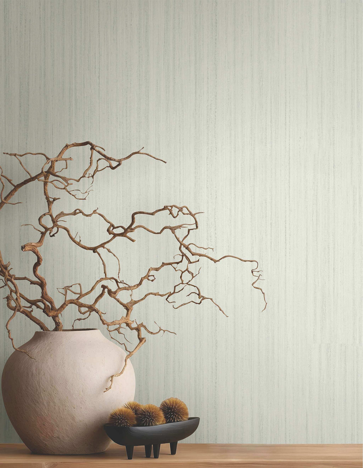 Antonina Vella Opulent Accents Indra Wallpaper Sample - Sage