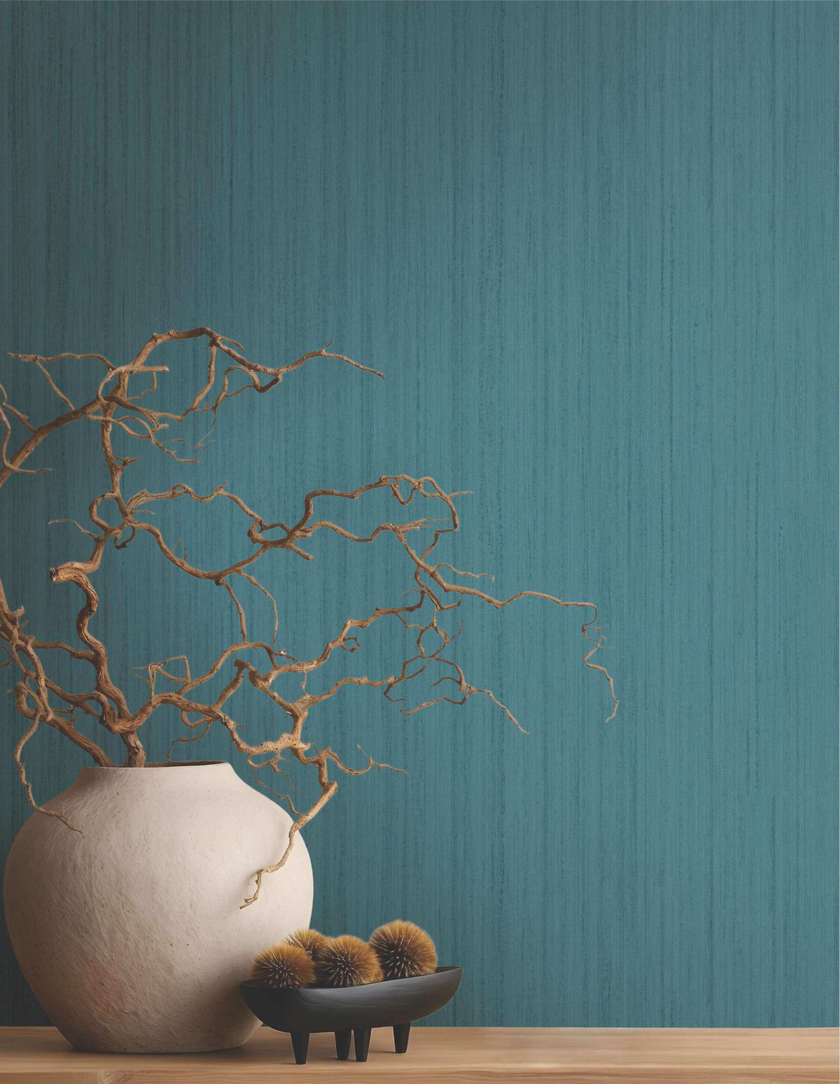 Antonina Vella Opulent Accents Indra Wallpaper Sample - Teal