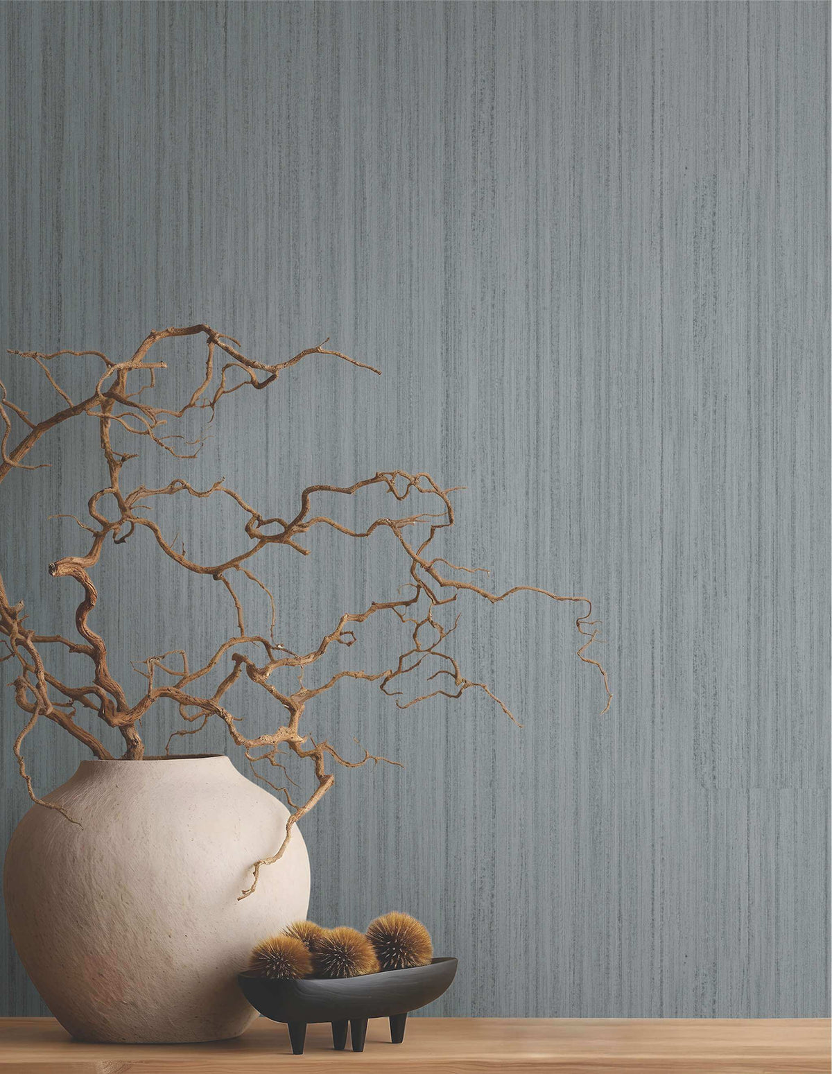 Antonina Vella Opulent Accents Indra Wallpaper Sample - Grey