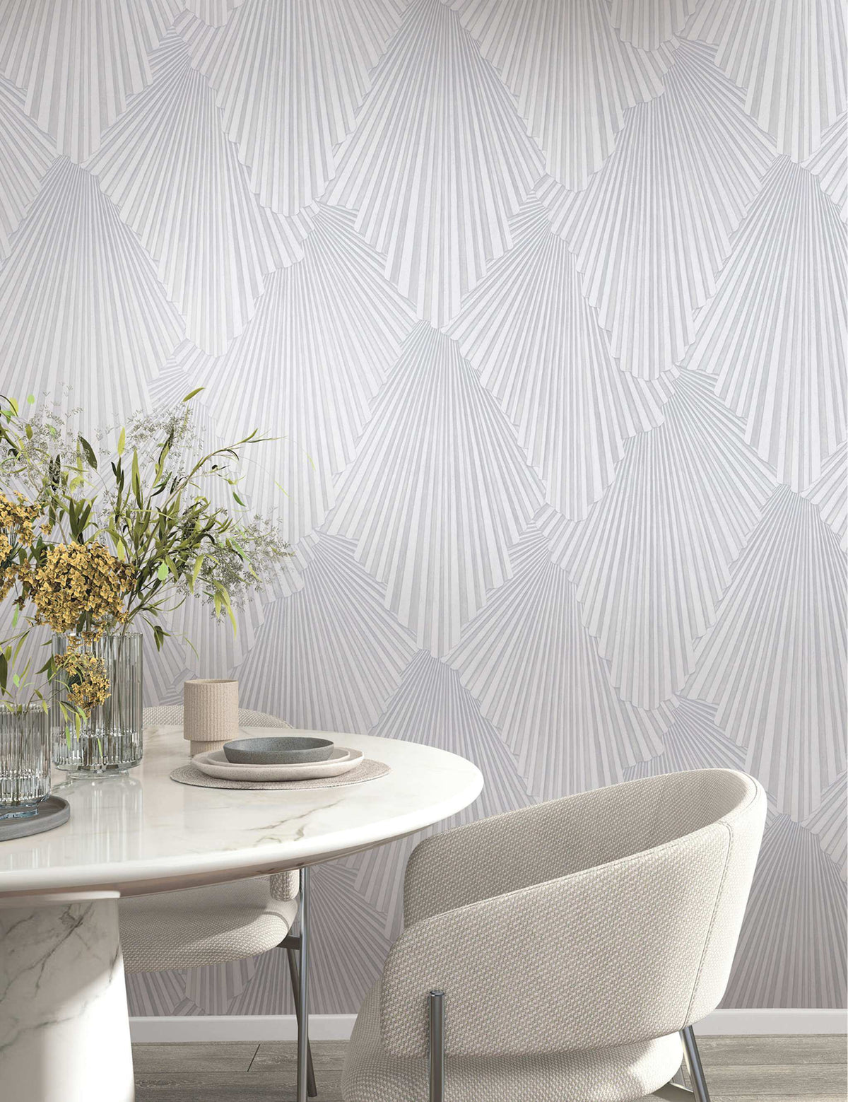 Antonina Vella Opulent Accents Lumiere Wallpaper Sample - Off White