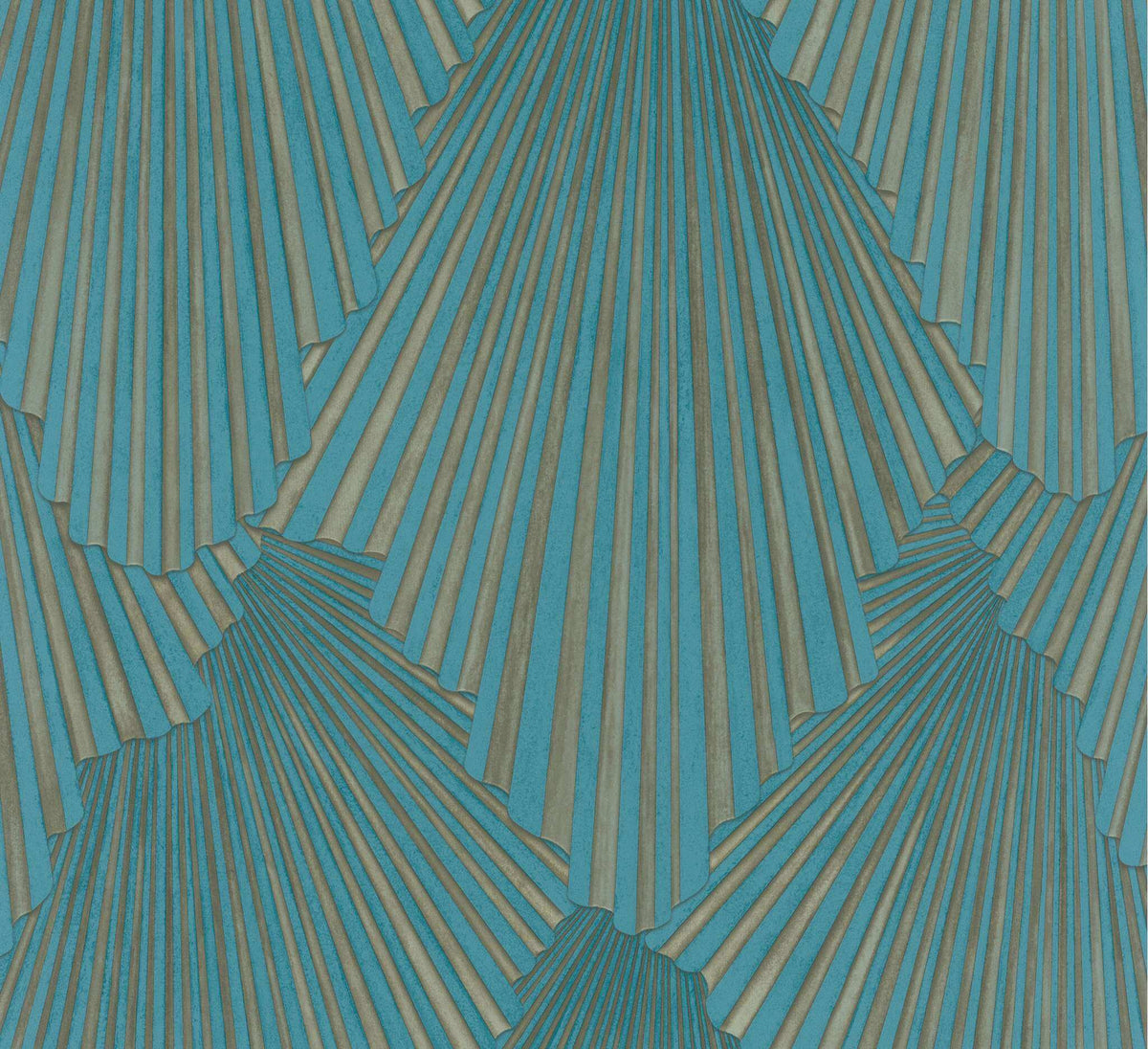 Antonina Vella Opulent Accents Lumiere Wallpaper Sample - Teal