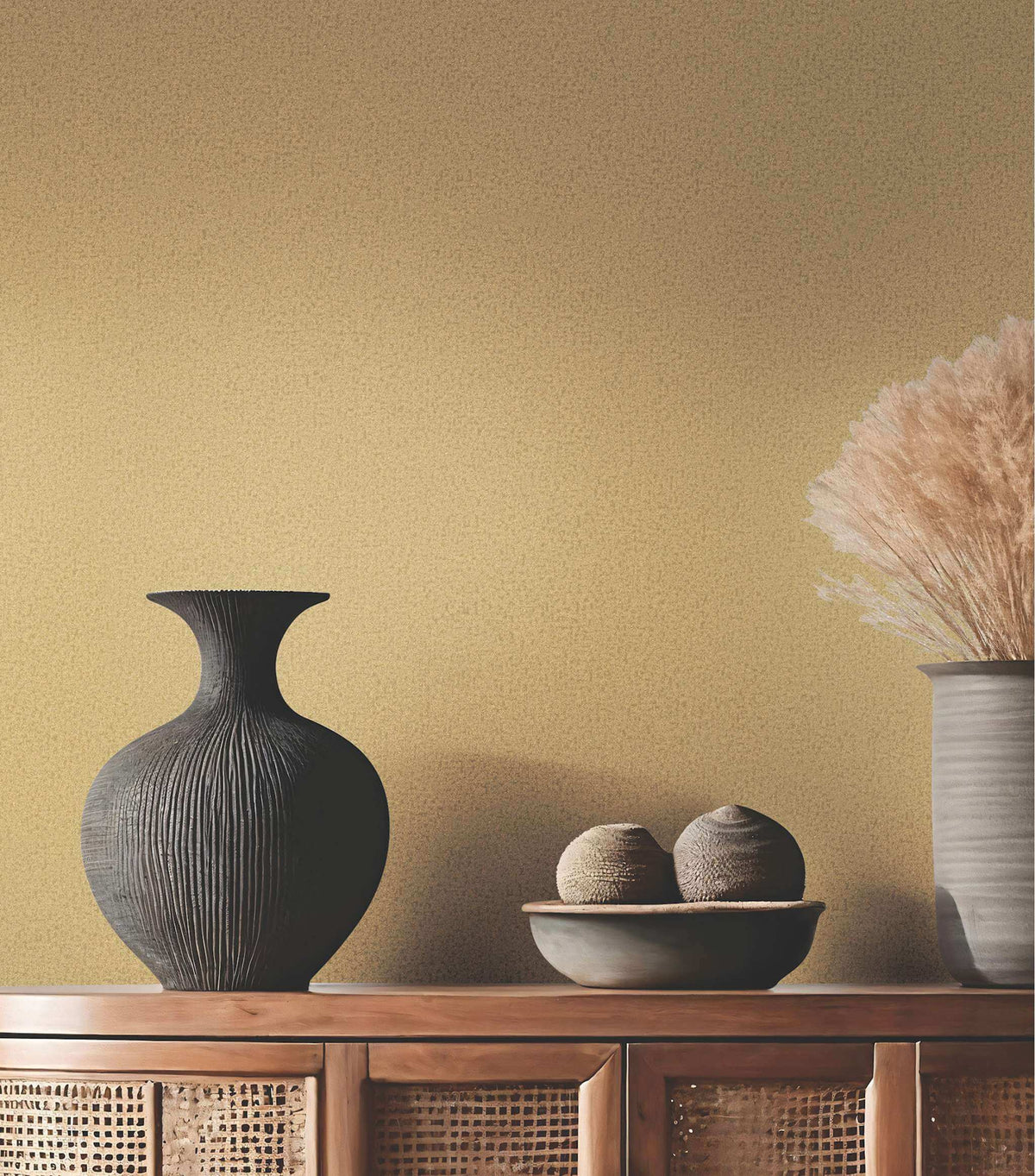 Antonina Vella Opulent Accents Eastwind Wallpaper Sample - Gold