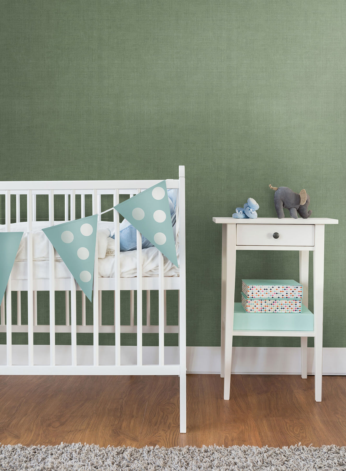 York Daydream Vava Smaragd Wallpaper Sample - Dark Green