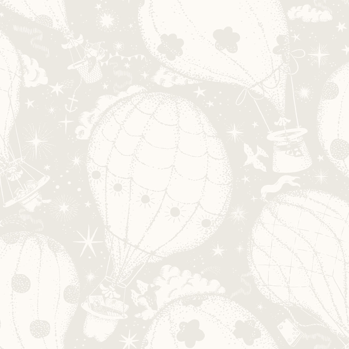York Daydream Ballongerna Wallpaper Sample - Grey