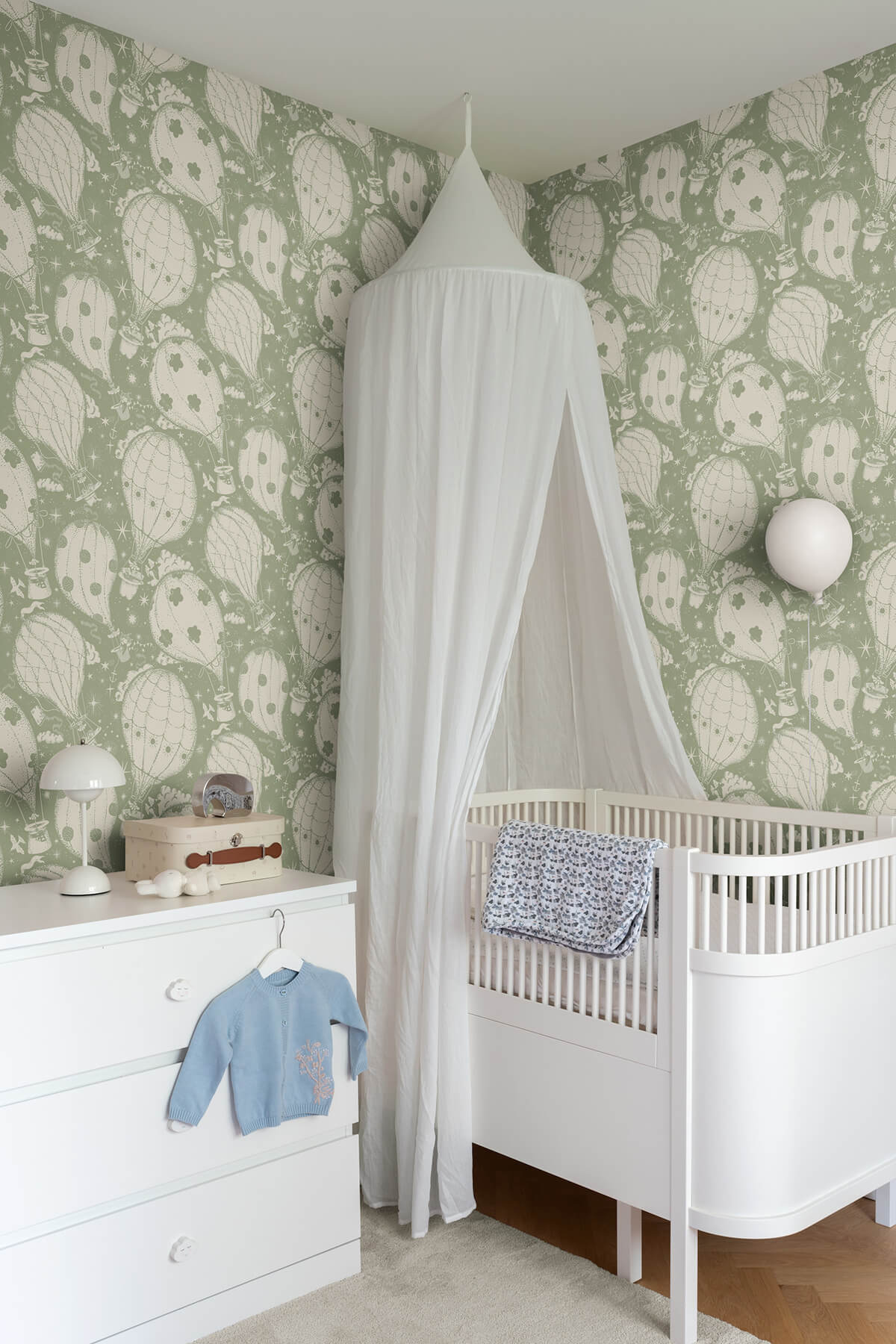 York Daydream Ballongerna Wallpaper - Green