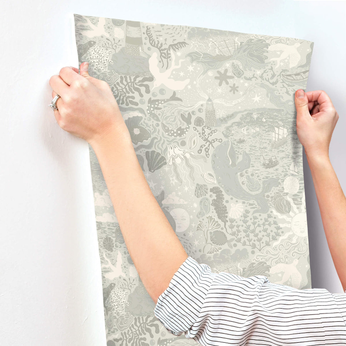 York Daydream Havet Wallpaper - Light Blue
