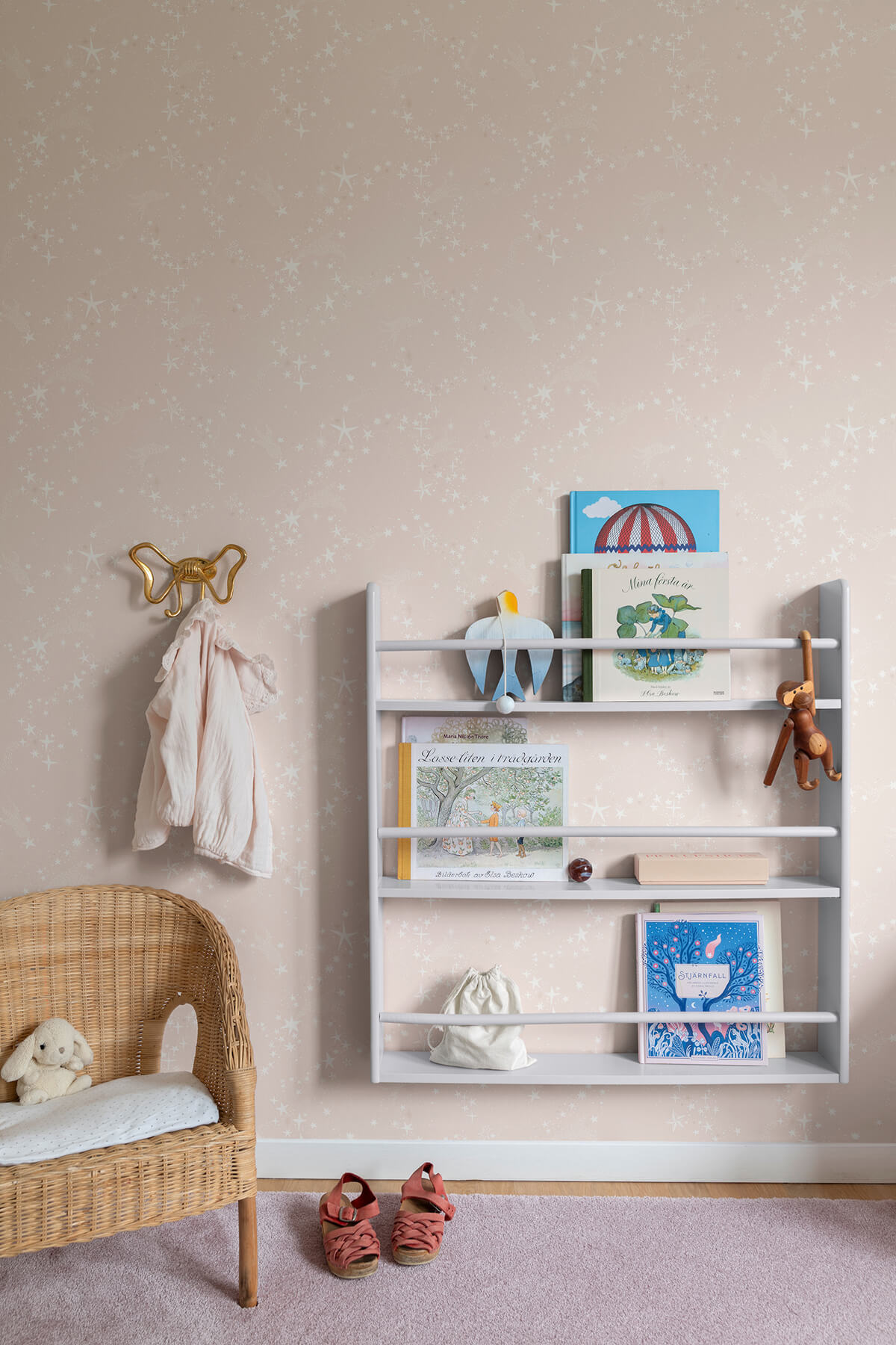 York Daydream Stjarnhimmel Wallpaper Sample - Pink