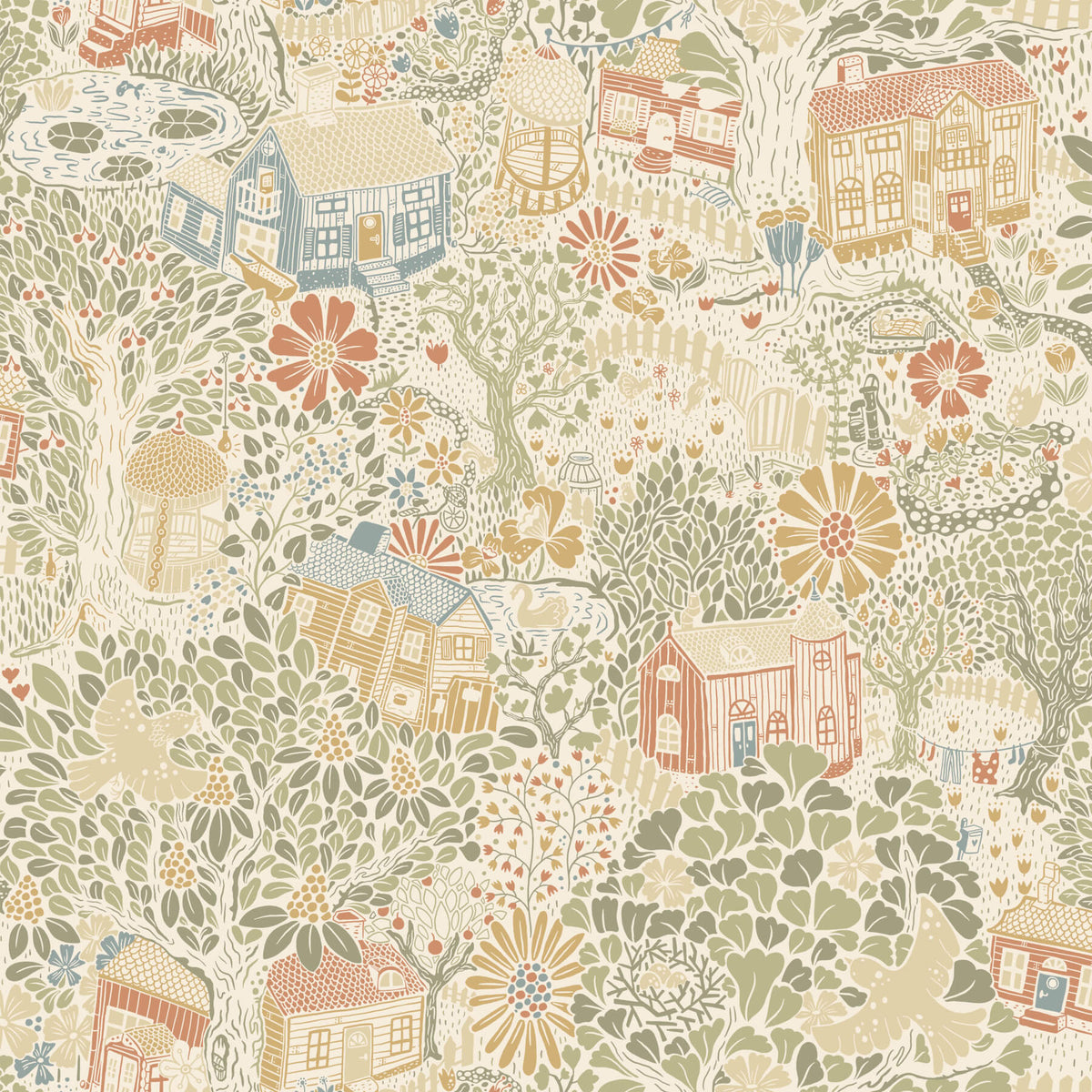 York Daydream Bygga Bo Wallpaper - Neutral