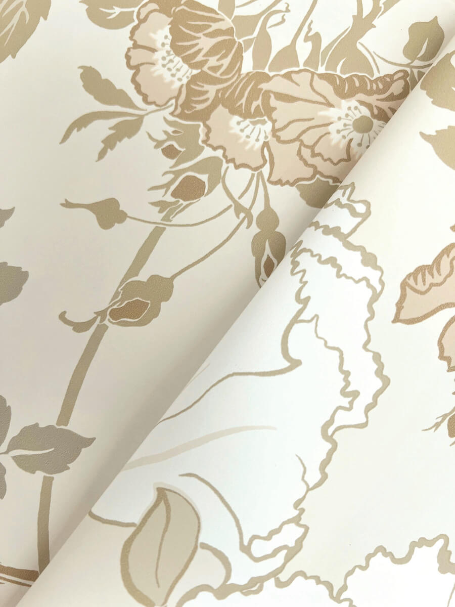 Magnolia Home Gwendolyn Wallpaper - Neutral & Coral