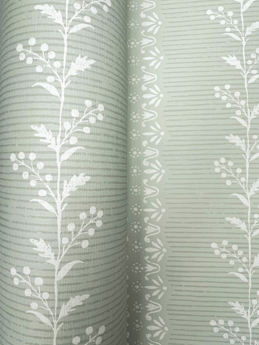 Magnolia Home Everleigh Wallpaper Sample - Sage