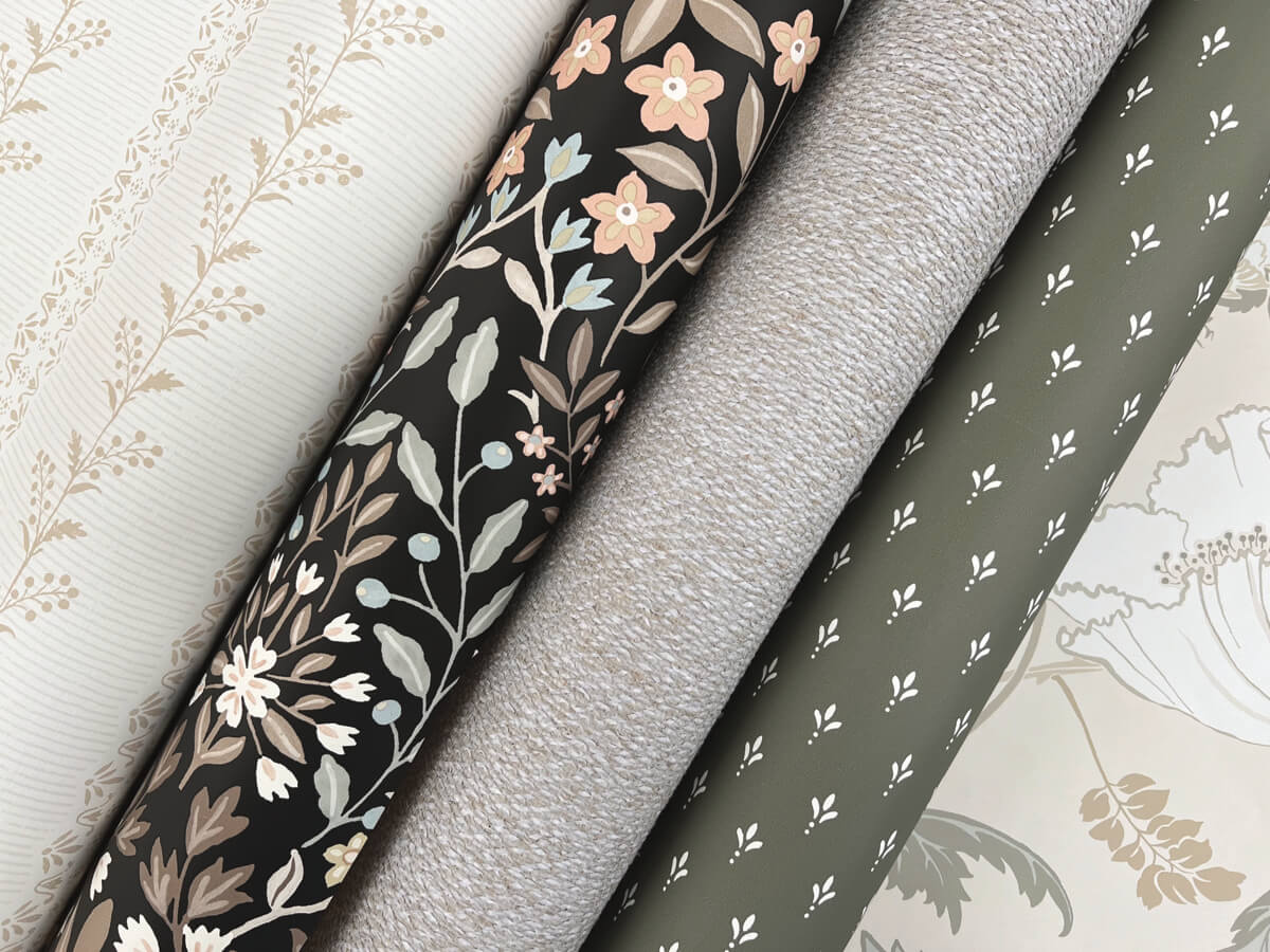Magnolia Home Everleigh Wallpaper Sample - Ochre
