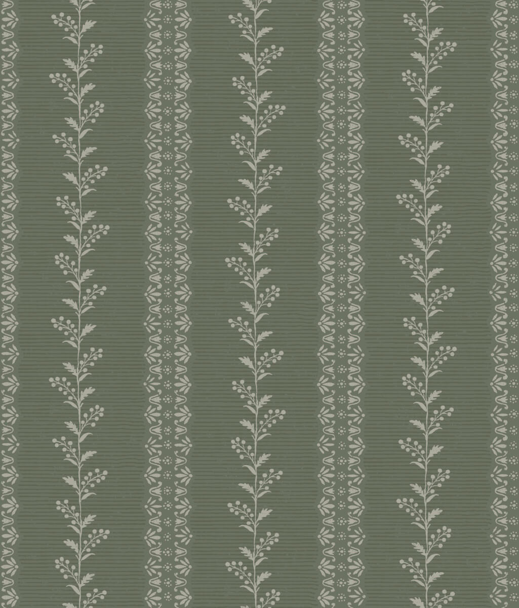 Magnolia Home Everleigh Wallpaper Sample - Pine