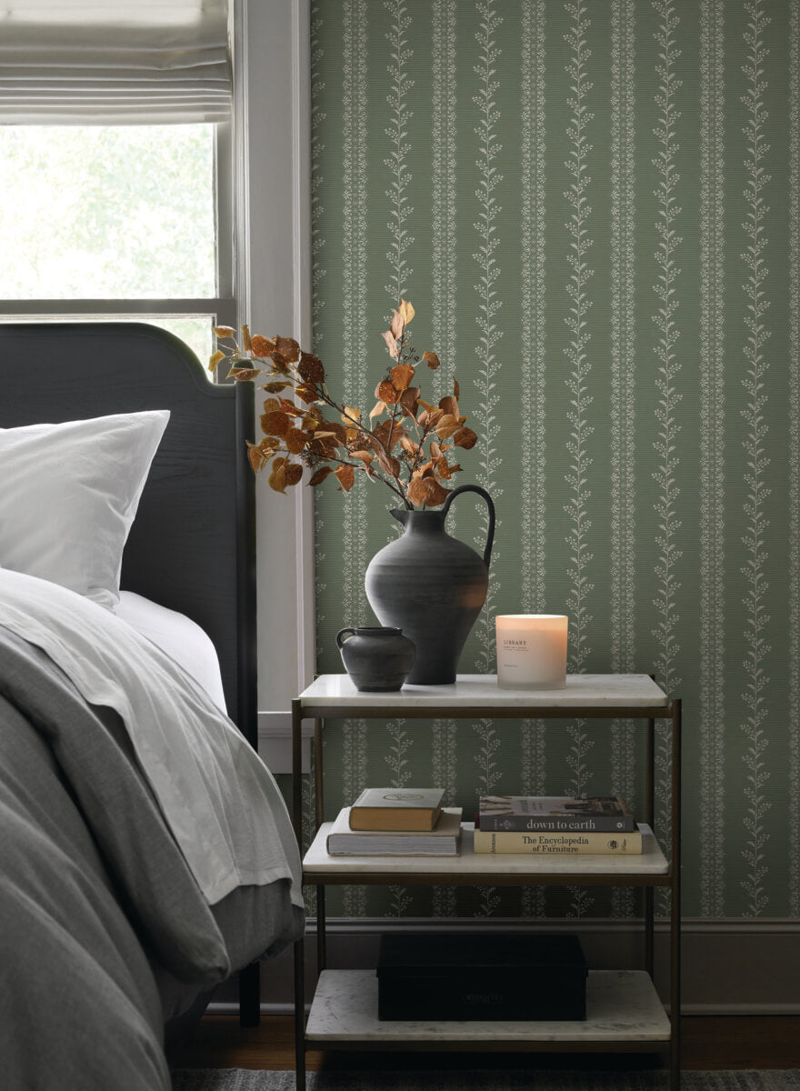 Magnolia Home Everleigh Wallpaper Sample - Pine