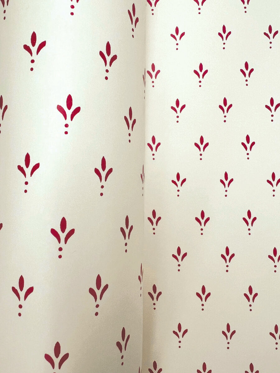 Magnolia Home Charm Wallpaper Sample - Red & White