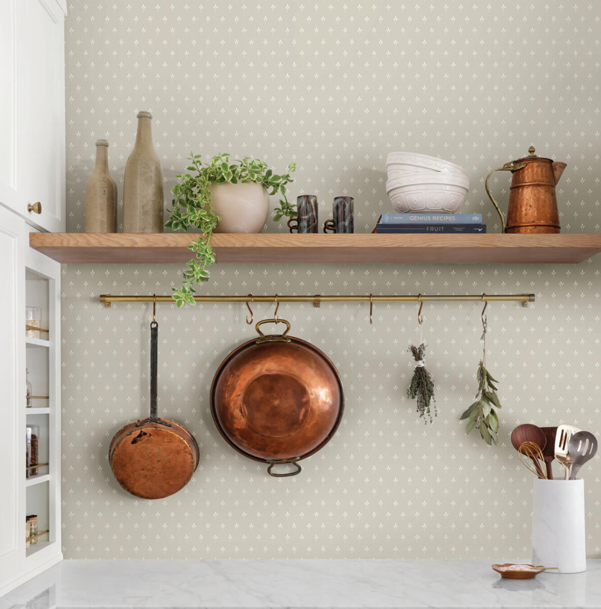 Magnolia Home Charm Wallpaper Sample - Grey