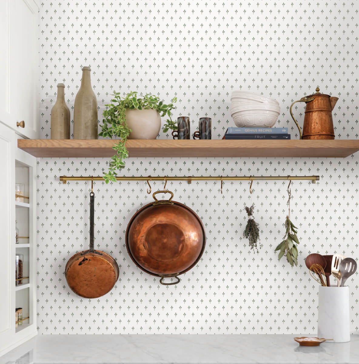 Magnolia Home Charm Wallpaper Sample - Sage