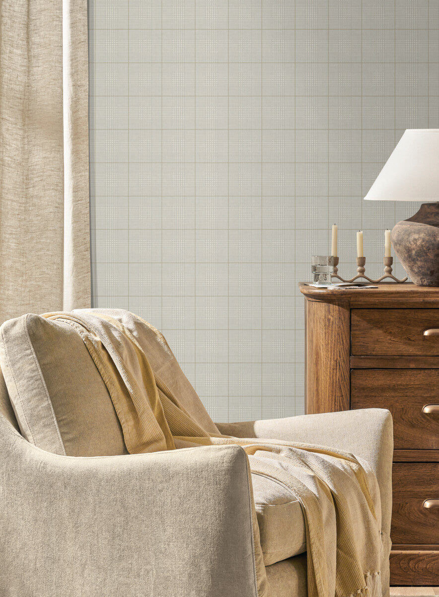 Magnolia Home Windsor Wallpaper Sample - Ivory