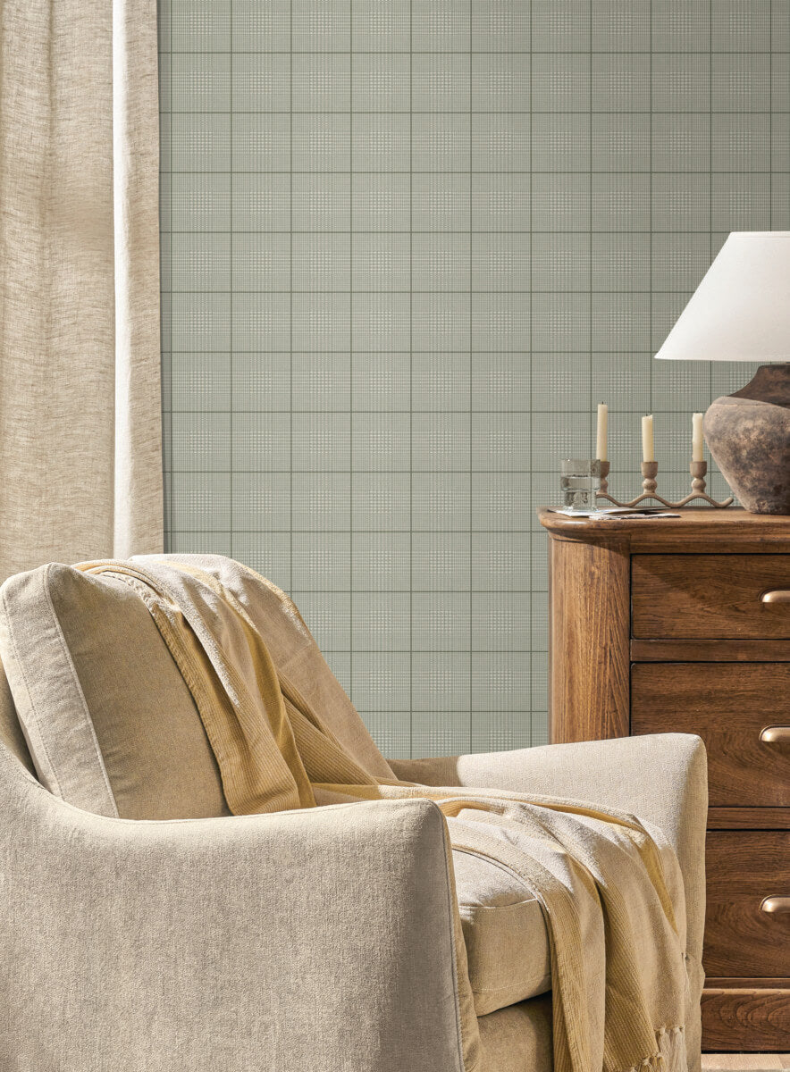 Magnolia Home Windsor Wallpaper Sample - Green