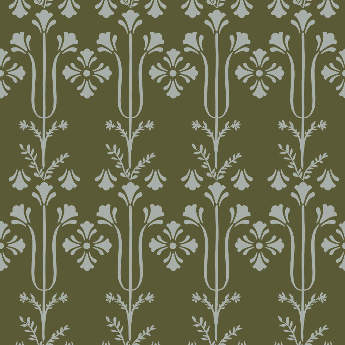 Magnolia Home Lydia Wallpaper Sample - Moss