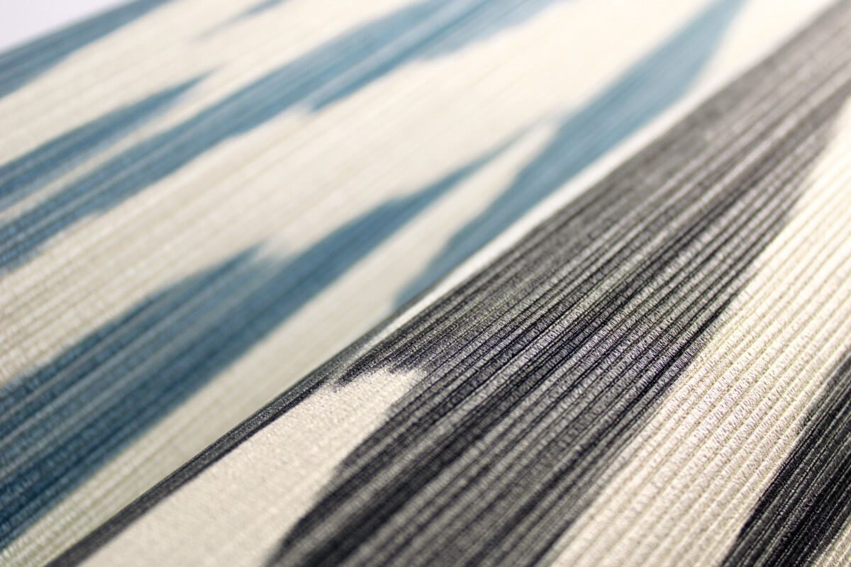 Missoni Home Flamed Zig Zag Wallpaper Sample - Black & Cream
