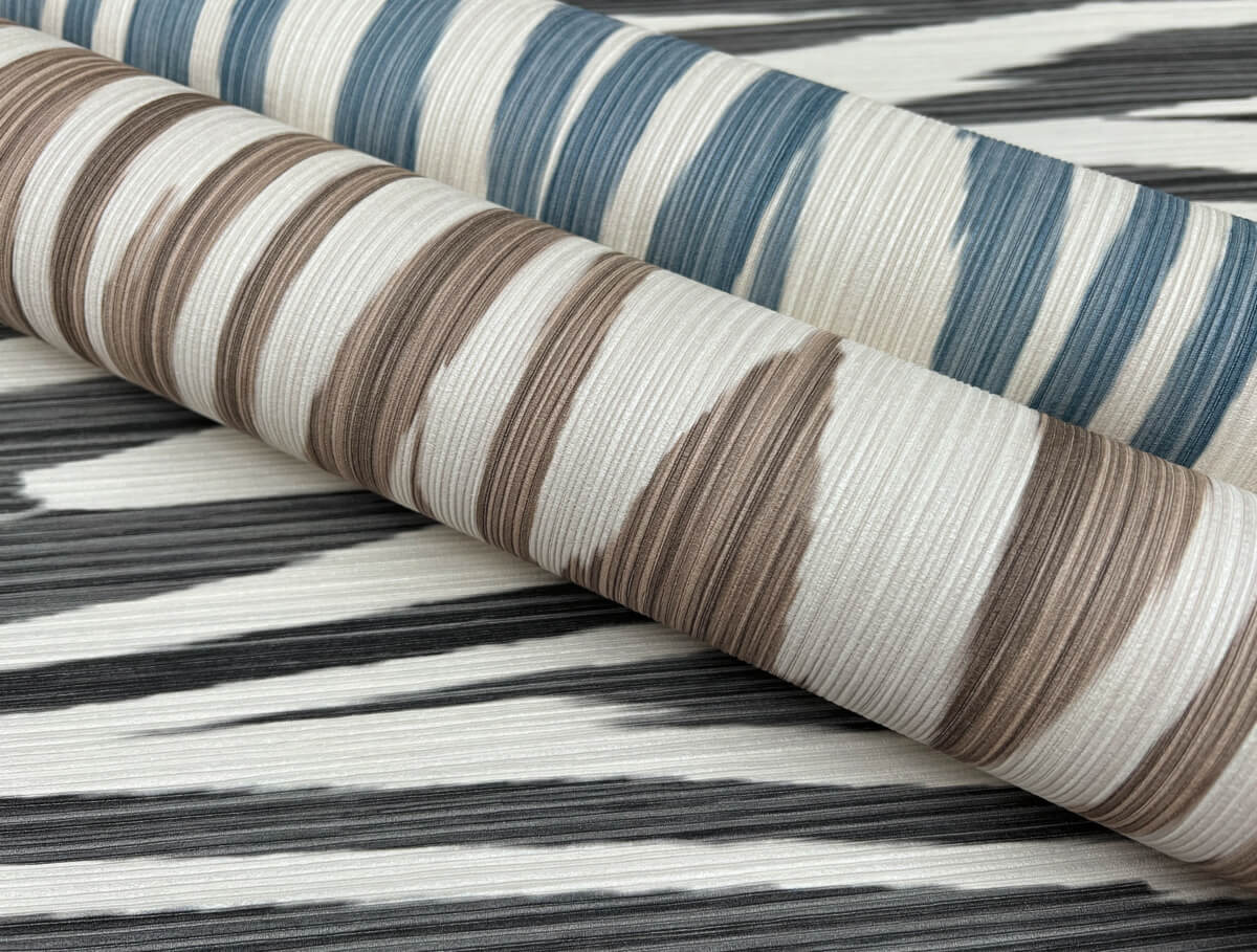 Missoni Home Flamed Zig Zag Wallpaper Sample - Black & Cream